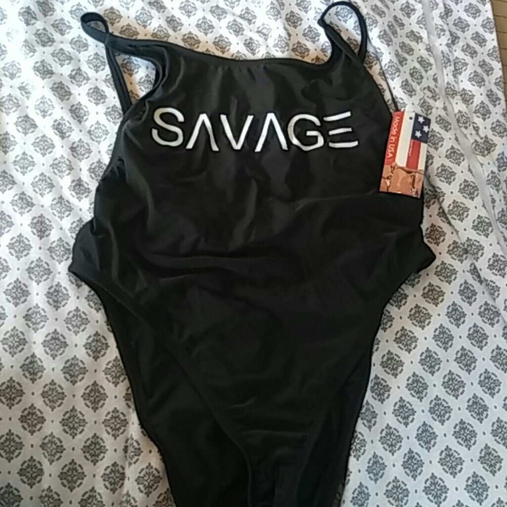 High cut one piece bathing suit